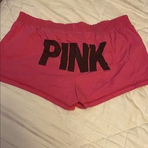 Pink sleep shorts